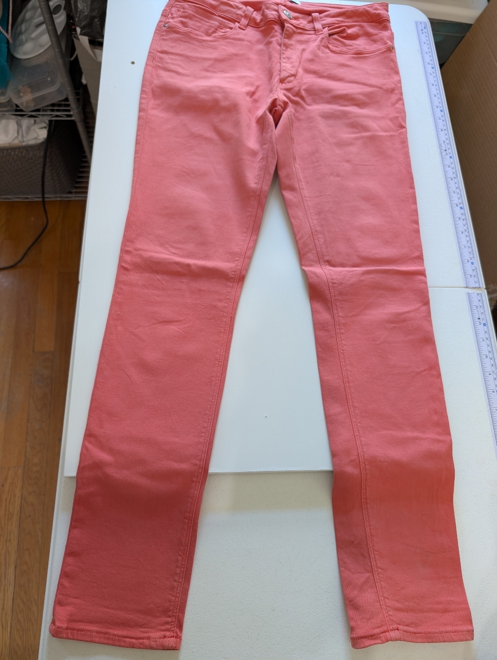 Zara Coral Skinny Pants